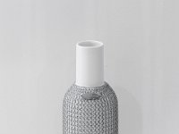 White ceramic vase 7 mm