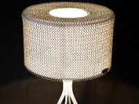 Chainmail clad table lamp : Cotte de mailles, EASY, LABO_Design, Lampe à poser, LUMINAIRES, PRODUIT_Seul, SW