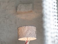 Chainmail clad table lamp